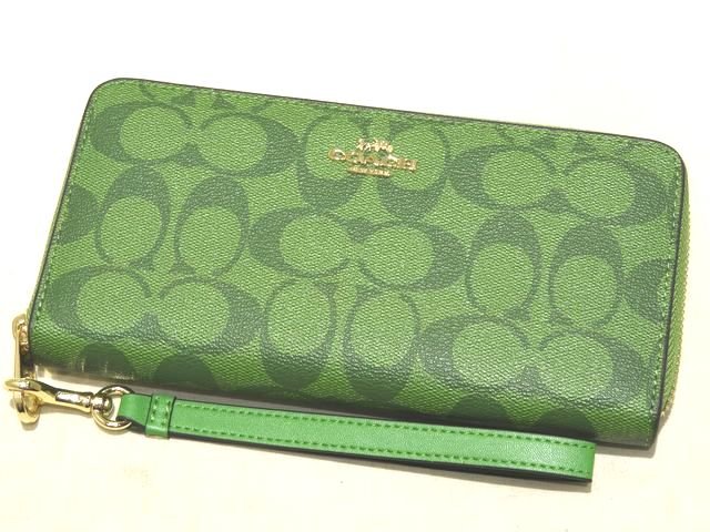 美品COACHコーチリスト付きラウ...