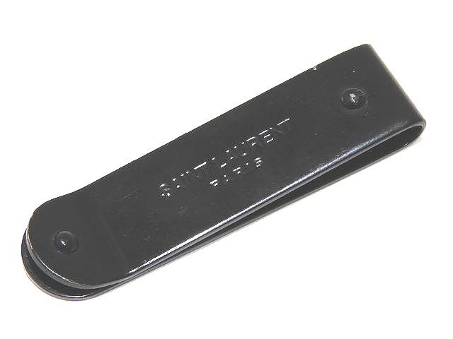 SAINT LARENT サンローラン マネークリップ ☆ フルメタル ブラック コーティング 札入れ 財布 メンズ 小物 黒 ▼7I
