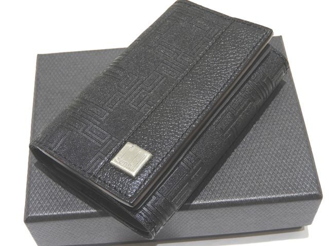 新品同様 dunhill ダンヒル 6連キーケース ☆ ブラック ディーエイト OG5020A シルバー金具 メンズ キーホルダー ▼7J