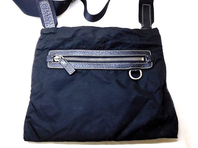 PRADA プラダ VA0318 ■ ショルダーバッグ 黒 ブラック ナイロン レディース □ 7L