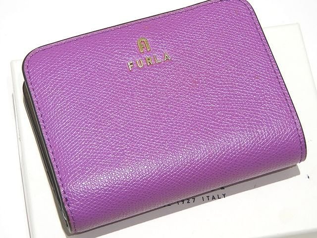 美品 フルラ カメリア 2つ折り L字フ