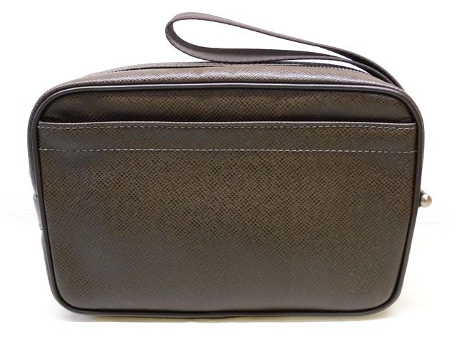 美品 ルイヴィトン M30818 CA0094 ■ タイガ カルガ ストラップ付 クラッチバッグ セカンドバッグ メンズ グリズリ Louis Vuitton□7L(4.0)