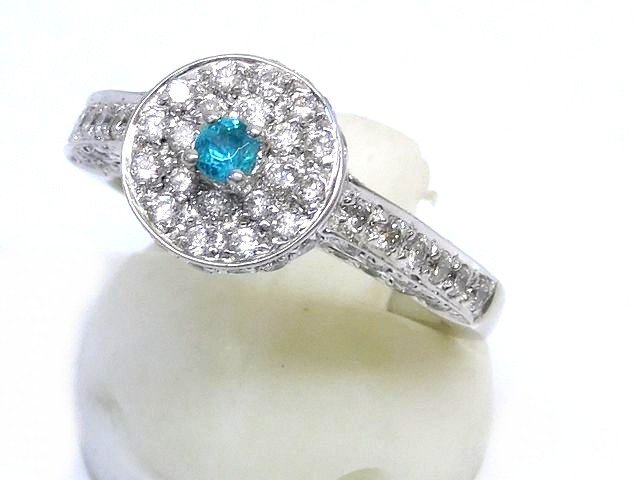 樂天商城 - 美品 Pt900 0.14ct ダイヤ 1.04ct ■ プラチナ 12号 約8.3g ダイヤモンド 指輪□ 3K8A○
