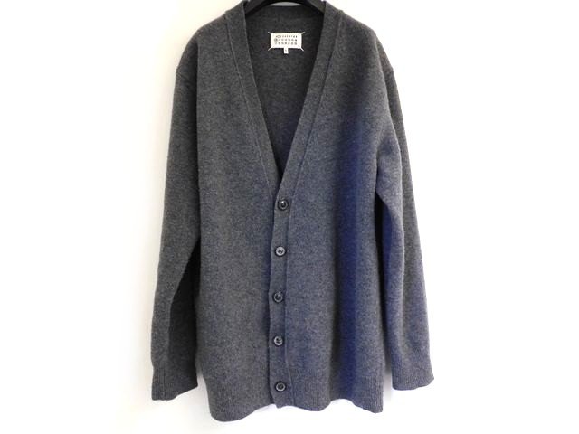 Maison Margiela メゾン マルジェラ ■ 2024年 サイズM カーディガン ウール グレー メンズ S50HP0014 M13058 □8B ニ1000