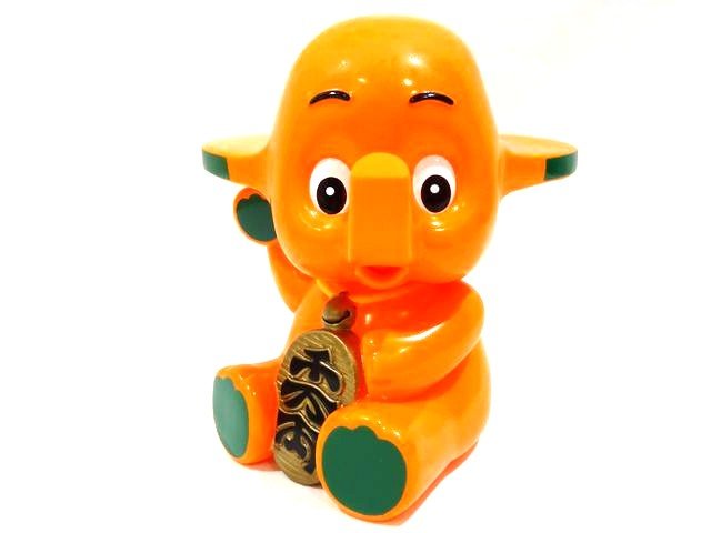 3 未使用 佐藤製薬 サトちゃん 千万両 貯金箱 ソフビ ◆ 約15cm 当時物 非売品 企業物 招き レア □8B