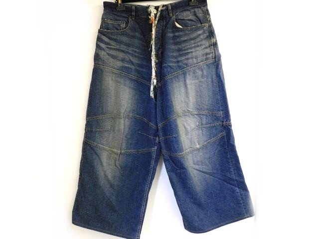 Balenciaga バレンシアガ 814161 TRW62 ドローコード バギーデニム サイズXS ■ ジーンズ メンズ□8B イ1000