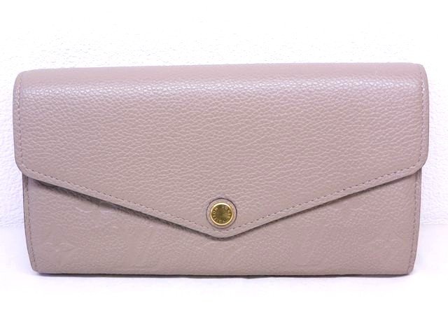 樂天商城 - まだ美品 LOUIS VUITTON ヴィトン 長財布 サラ ☆ M68708 アンプラント トゥルトレール グレージュ系 レディース CA0250 ▼8B