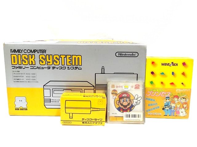 ニンテンドー ファミリーコンピュータ ディスクシステム セット ◆ 消えたプリンセス スーパーマリオブラザーズ2 ACアダプタ HVC-025 □8B