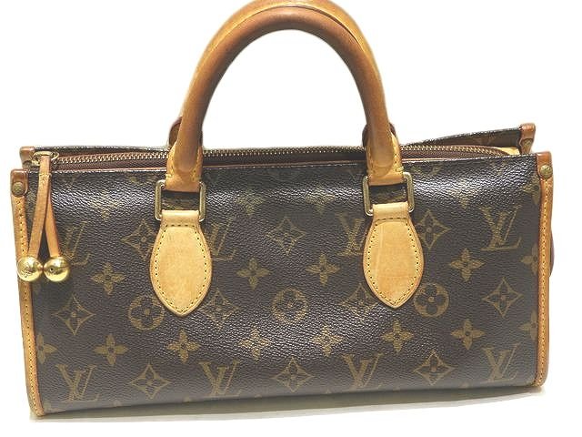ポパンクール・オ LOUIS VUITTON ヴィトン ポパンクール ハンドバッグ ☆ M40009 モノグラム レディース ブラウン VI0096 横長 ▼8B