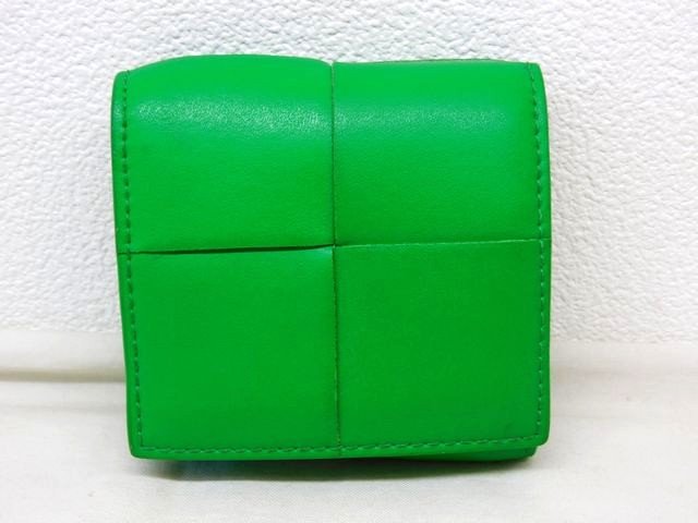 BOTTEGA VENETA - Bottega Veneta ボッテガヴェネタ ■ レザー 小銭入れ コインケース イントレチャート グリーン 緑 □8C マキ100