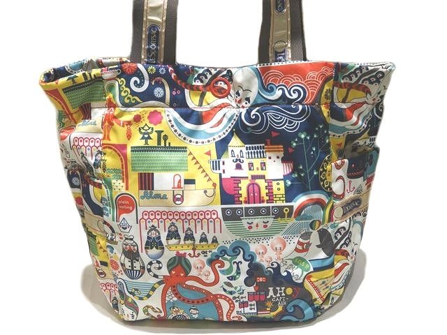 LeSportsac レスポートサック トートバッグ ◆ Artist In Residence マルチカラー ナイロン カラフル ショルダー ▼8C