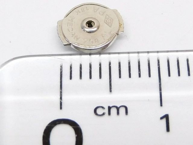 ブランドショップ フォーサイトのピアス用 キャッチ ■ 約0.4g K18 ホワイトゴールド □8C8D｜アングル3