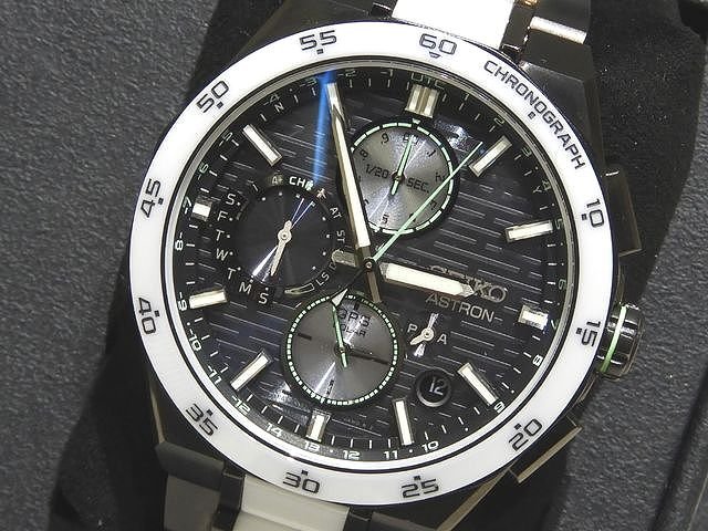 極美品 1200本限定 セイコー アストロン ネクスター ソーラーGPS 時計 メンズ ☆ SBXC185 SEIKO ASTRON NEXTER チタン セラミック ▼8D