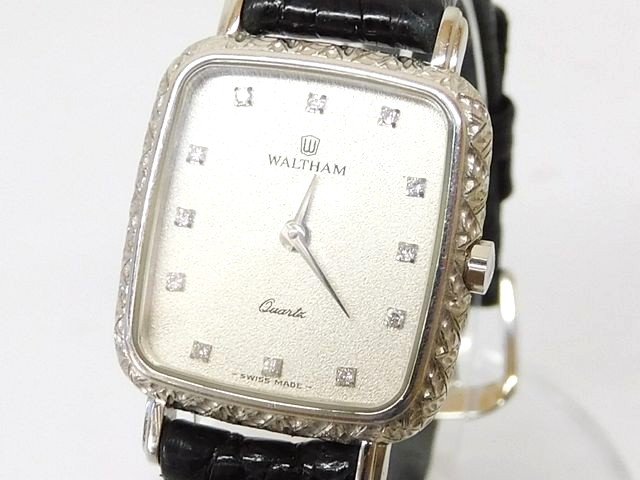 WALTHAMレディース腕時計 Waltham Womens Watch 17mm Champagne Dial Gold Tone Expansion Band