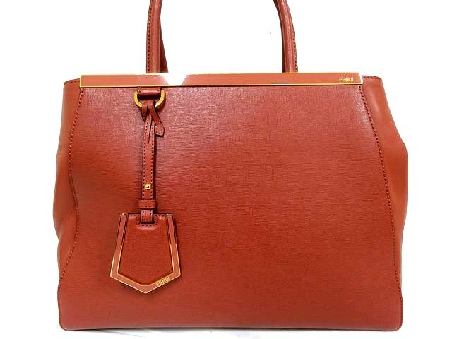 FENDI - フェンディ FENDI トゥージュール ■ 8BH250 ハンドバッグ ショルダーバッグ レザー 薄レッド系 ゴールド金具 レディース □8D