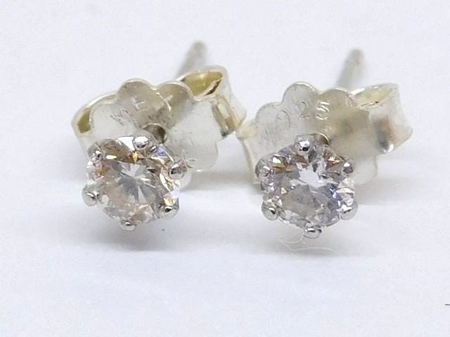 樂天商城 - Pt900 プラチナ ダイヤ 0.10 0.10ct ■ 約0.3g レディース ピアス ダイヤモンド □8E○
