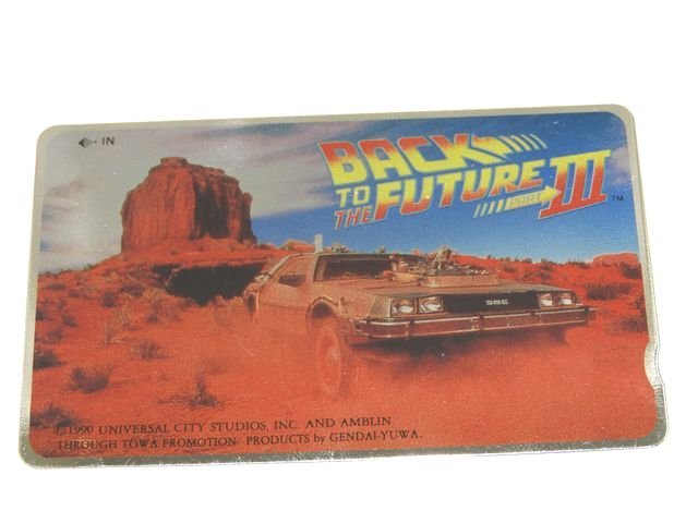 ※送料無料 未使用 BACK TO THE FUTURE 3 テレフォンカード ◇ 50度数 バックトゥザフューチャー3 映画 テレカ デザイン ▼8E