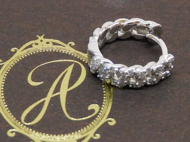 樂天商城 - 3F 美品 AVALANCHE アヴァランチ アバランチ ■ 片耳用 ダイヤモンド シルバー マイアミピアス 13mm ATFE-0013-DIA □ 8E マ1000
