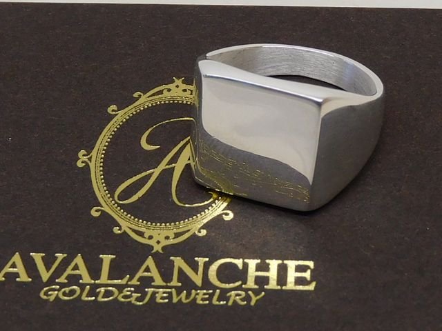 3F かなり美品 AVALANCHE アヴァランチ アバランチ ■ ASE-DOP-YSP 印台リング 指輪...