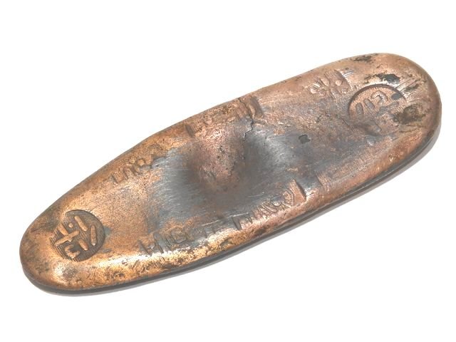 ※送料無料 ※詳細不明 天保丁銀 量目約117.8g / 比重値10.56 ◇ アンティーク 古銭 ...