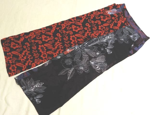 樂天商城 - ※送料無料 美品 F30 Desigual ワイド パンツ パッチワーク ◇ サイズS 18WWPW09 ブラック レッド 等 レディース デシグアル ▼8E