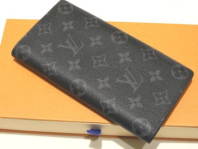 樂天商城 - まだ美品 ヴィトン ブラザ 2つ折り 長財布 ☆ M61697 モノグラム・エクリプス メンズ ブラック LOUIS VUITTON ▼8F