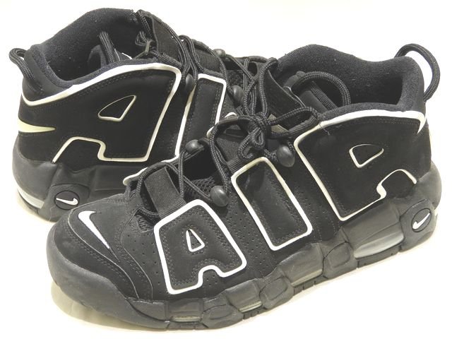樂天商城 - まだ美品 ナイキ エア モア アップテンポ スニーカー ◇ 27cm 414962-002 NIKE AIRMOREUPTEMPO モアテン ブラック ▼8F