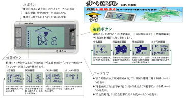 山佐時計計器万歩計ゲームポケット万歩 歩く遍路 GK-600【万歩計・計測器】