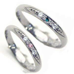 ͵Υץ  &֥롼/ԥ󥯥ե ڥ ץʥ /2ܥåȲ ̵ ڹʸĦ̵۷뺧/ޥå/platinum ring/