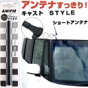 キャスト STYLE LA250 260S ラジオアンテナ ラジオ ショートアンテナ ヘリカルショート アンテナ FM パーツ カスタムパーツ ドレスアップ 純...