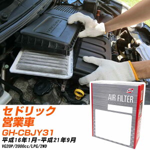 エアフィルター PMC 日産 セドリック営業車 GH-CBJY31 H16.1-H21.9 VG20P パシフィック工業 PA3604 エアーエレメントエアーフィルター 数量1点 【H04006】
