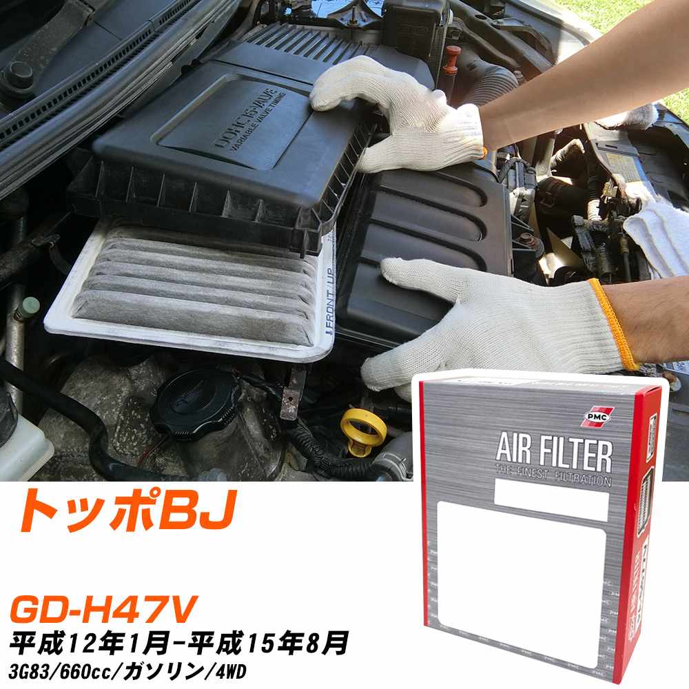 エアフィルター PMC 三菱 トッポBJ GD-H47V H12.1-H15.8 3G83 パシフィック工業 PA3614 エアーエレメントエアーフィルター 数量1点 【H04006】