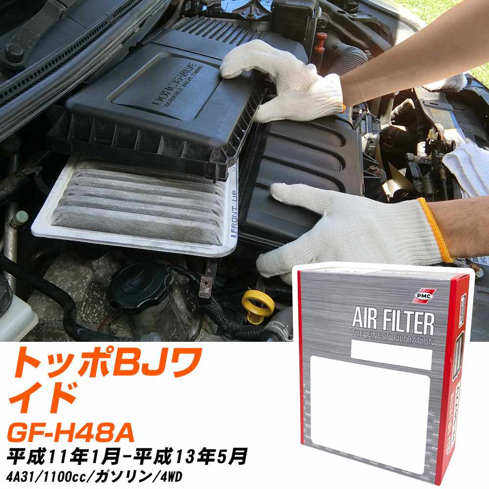 エアフィルター PMC 三菱 トッポBJワイド GF-H48A H11.1-H13.5 4A31 パシフィック工業 PA3614 エアーエレメントエアーフィルター 数量1点 【H04006】