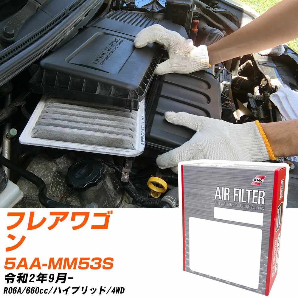 エアフィルター PMC マツダ フレアワゴン 5AA-MM53S R2.9- R06A パシフィック工業 PA9658 エアーエレメントエアーフィルター 数量1点 【H04006】