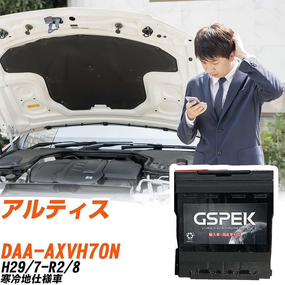 ダイハツ アルティス AXVH70N H29/7-R2/8 寒冷地仕様車 バッテリー 車 GSPEK ENシリーズ D-56219/PL 【H04006】