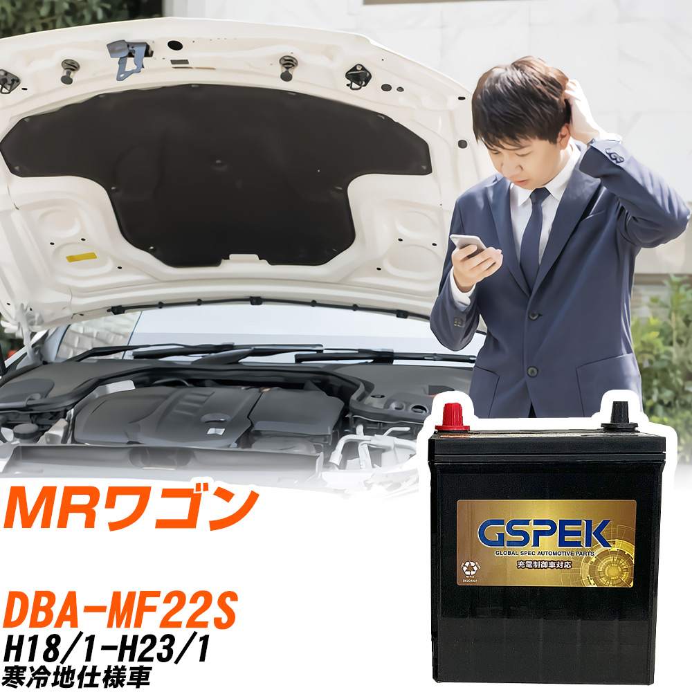 スズキ MRワゴン MF22S H18/1-H23/1 寒冷地仕様車 バッテリー GSPEK 車 Gシリーズ G-50B19L/PL 【H04006】