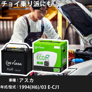 いすゞ アスカ 1994(H6)/03 E-CJ1 F20B 2000cc 70D23L 寒冷地 GSユアサ EC-90D23L カーバッテリー カーメンテナンス 車検整備 自動車用品 【H31006】