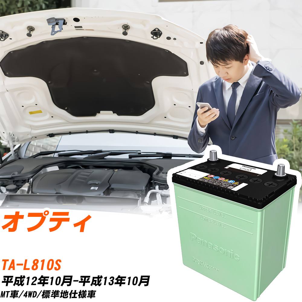 ダイハツ オプティ 対応 バッテリー L810S H12/10-H13/10 標準地仕様 カーバッテリー パナソニック サークラ 車 N-46B19L/CR 【H04006】