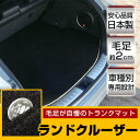 ランドクルーザー トランクマット 純正互換 トランクフロアマット カーマット ラゲッジマット 荷室 トランクスペース ラゲッジスペース ラグ生地 黒 ブラック ...