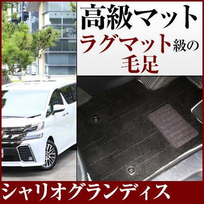 シャリオグランディス フロアマット プレミアムタイプ カーマット 直販 高級タイプ ブラック ベージュ 内装パーツ 内装品 カー用品 車用 専用設計 ピッタリ ...