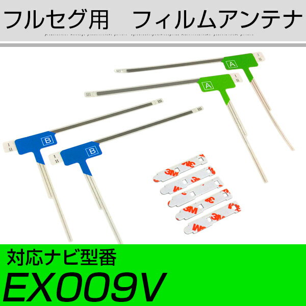 楽天yadocari - ヤドカリ -【10％OFF】 アルパイン EX009V フルセグ フィルムアンテナ TVアンテナ 専用テープセット アンテナ端子 アンテナテープ アンテナ失敗 テレビアンテナ 互換 補修キット 送料無料