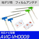 地デジアンテナ AVIC-VH0009対応 avicvh0009 フィルムアンテナ サイバーナビ 楽ナビ カロツェリア パイオニア フィルムアンテナ 送料無料