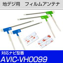 地デジアンテナ AVIC-VH0099対応 avicvh0099 フィルムアンテナ サイバーナビ 楽ナビ カロツェリア パイオニア フィルムアンテナ 送料無料