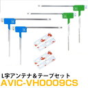 パイオニア AVIC-VH0009CS 対応 フルセグ 地デジ フィルムアンテナ 端子テープ セット 車載アンテナ カーテレビアンテナ カーアンテナ フロントガ...