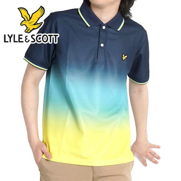 ポロシャツ メンズ 半袖 ブランド ゴルフ 父の日 ギフト 実用的 ポロシャツ プレゼント LYLE SCOTT ライル＆スコット ゴルフ ゴルフウェア 夏 鹿の子 速乾 ドライ シニア