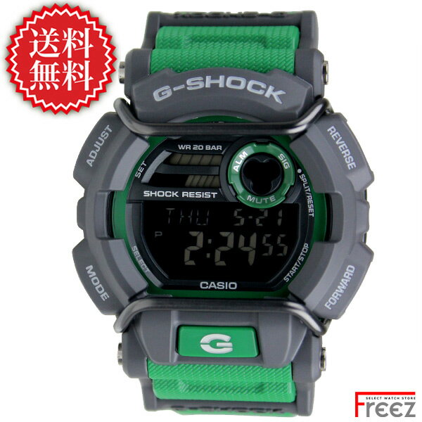 CASIO カシオ 時計 G-SHOCK 腕時計 メンズ LEDバックライト GREEN 緑 GD-400-3【あす楽】【送料無料】のサムネイル