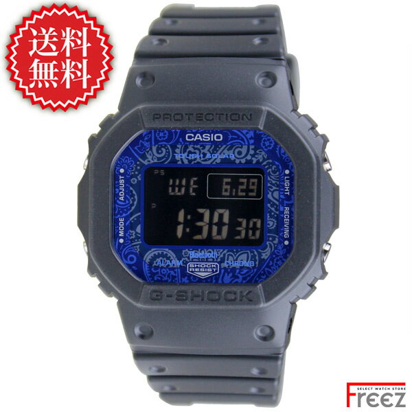 CASIO カシオ G-SHOCK 電波 ソーラー Bluetooth スマートフォンリンク BLUE PAISLEYシリーズ GW-B5600BP-1 【あす楽】【送料無料】