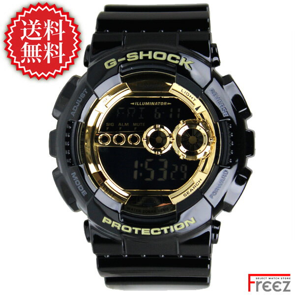 CASIO カシオ G-SHOCK G-ショック 黒金 ジーショック 腕時計 メンズGD-100GB-1 BLACK×GOLD【あす楽】【送料無料】