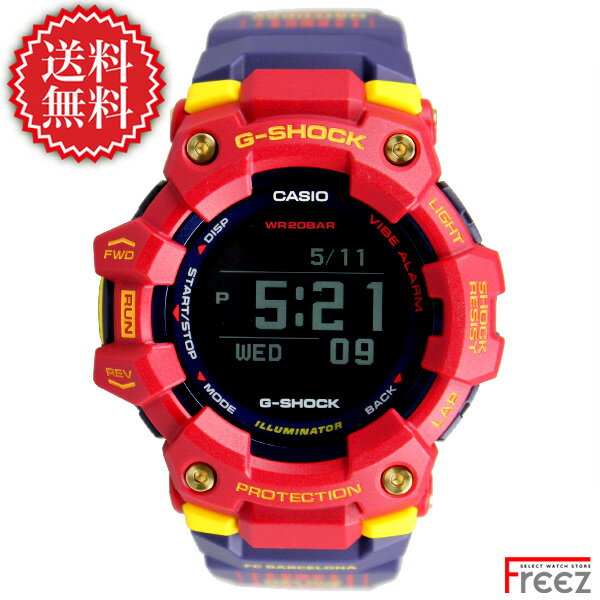 腕時計, メンズ腕時計  G-SHOCK FC Barcelona Matchday G-SQUAD Bluetooth GPS GBD-100BAR-4