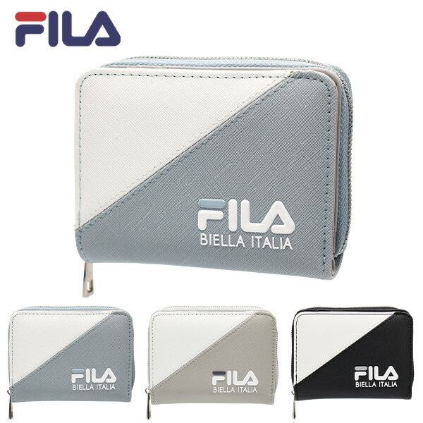財布 二つ折り FILA フィラ (FIS-0643) 合皮 ファスナー 2つ折り おしゃれ ジュニア キッズ レディース 高校生 中学生 小学生 女の子 女子 子供 お財布 サイフ 折財布のサムネイル
